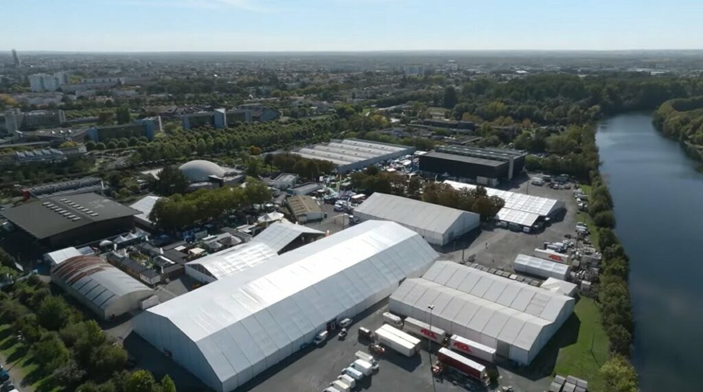 Vue drone du parc des expositions de Niort 